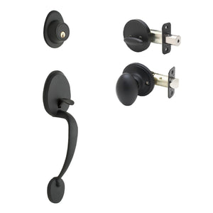 Colonial Active Handleset With Egg Interior Trim by Copper Creek