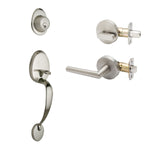 Colonial Active Handleset With Modern Interior Trim by Copper Creek