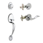 Colonial Active Handleset With Waverlie Left Hand Interior Trim by Copper Creek