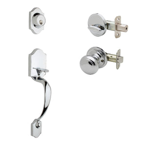 Heritage Active Handleset With Colonial Interior Trim by Copper Creek