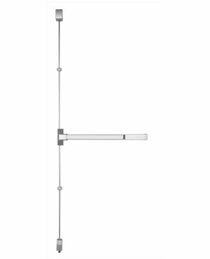 Commercial Grade-1 Vertical Rod 3 Hour Fire Rated Exit Device by Bulldog - AL Finish